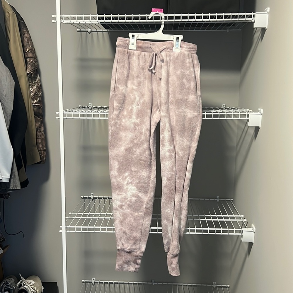 Hippie Rose Mauve Fuzzy Sweatpants Size XS